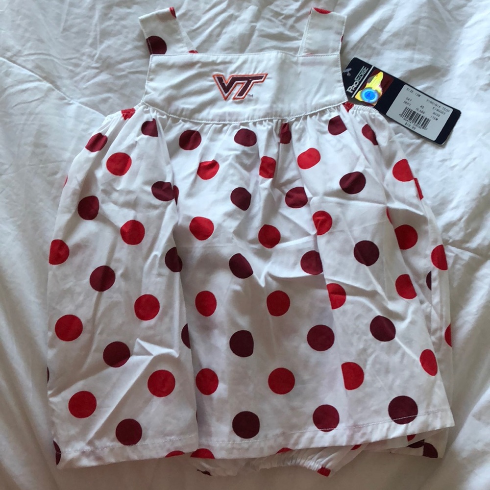 Virginia Tech VT proedge dress/bloomers with tag